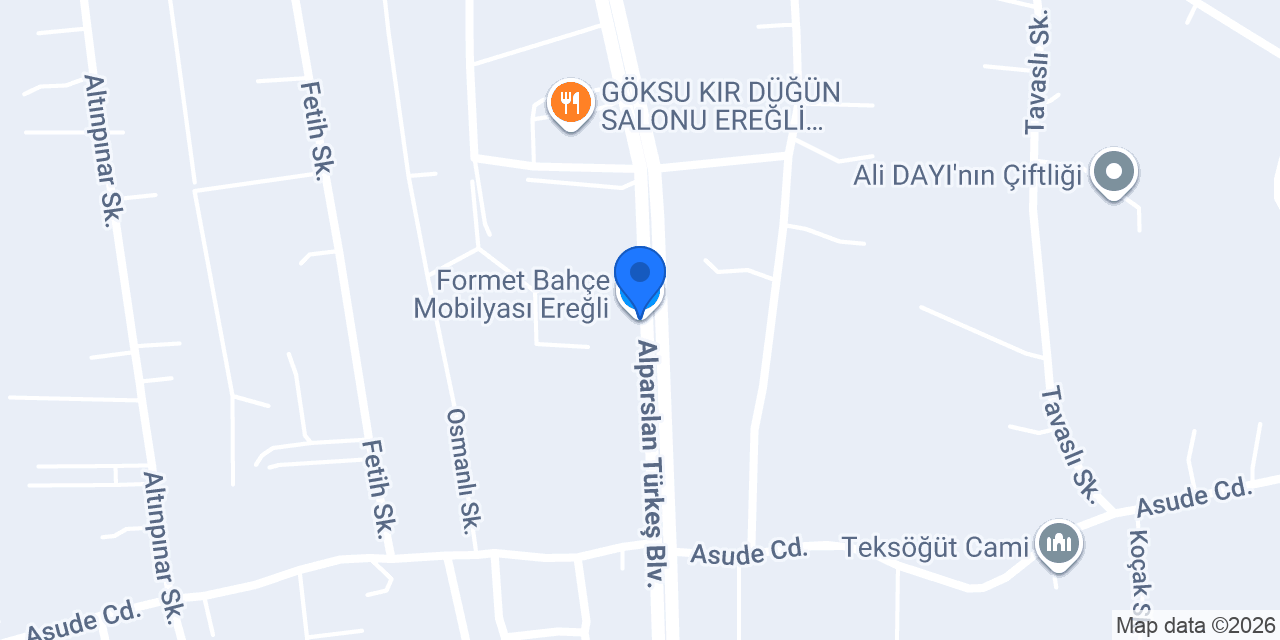 Formet Bahçe Mobilyası Ereğli konumu