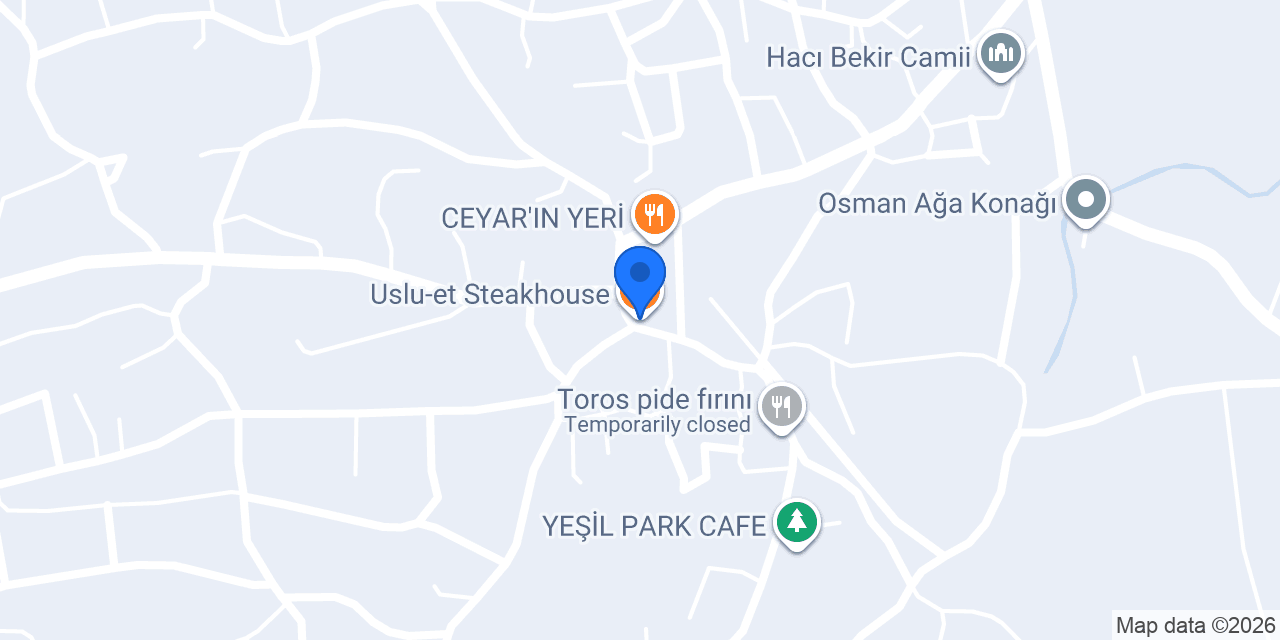 Uslu-et Steakhouse konumu