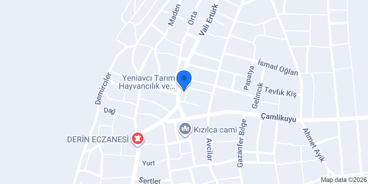 Ptt-kızılca Şubesi konumu