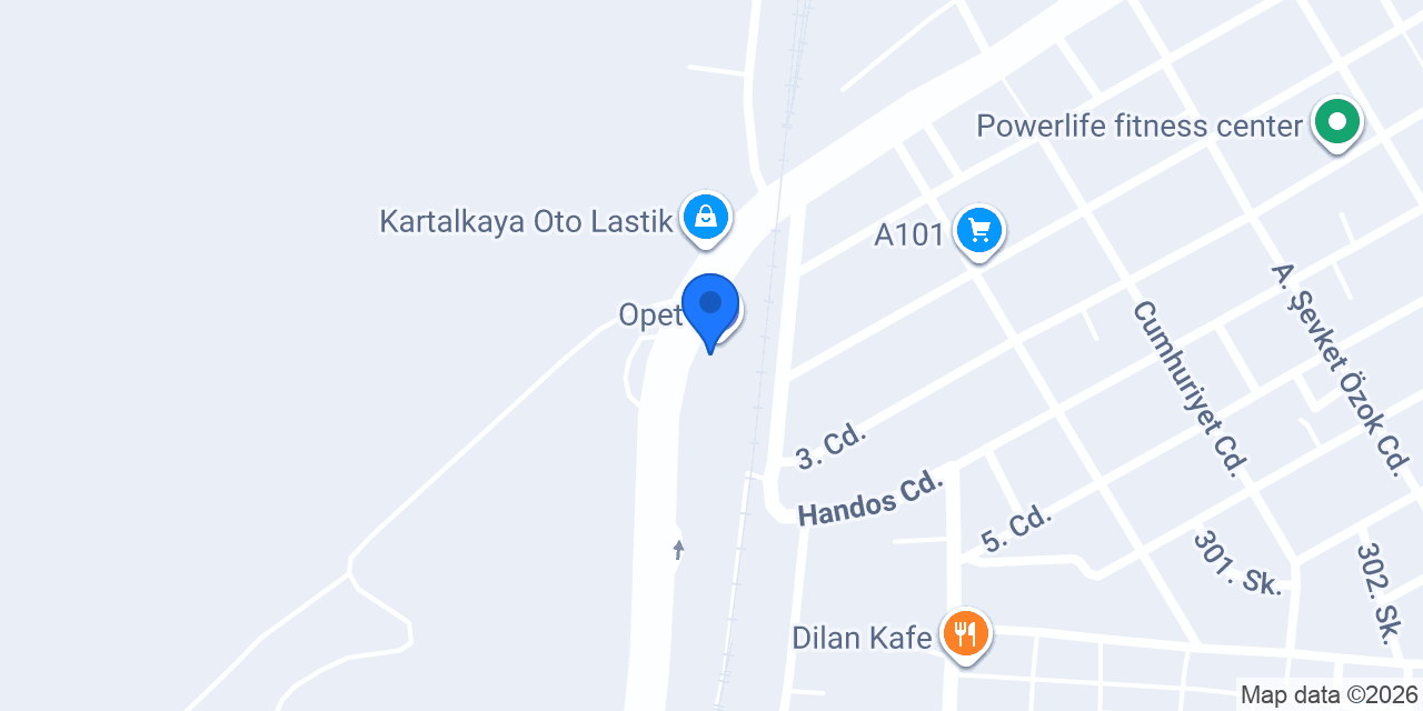 Örge Oto Lastik konumu