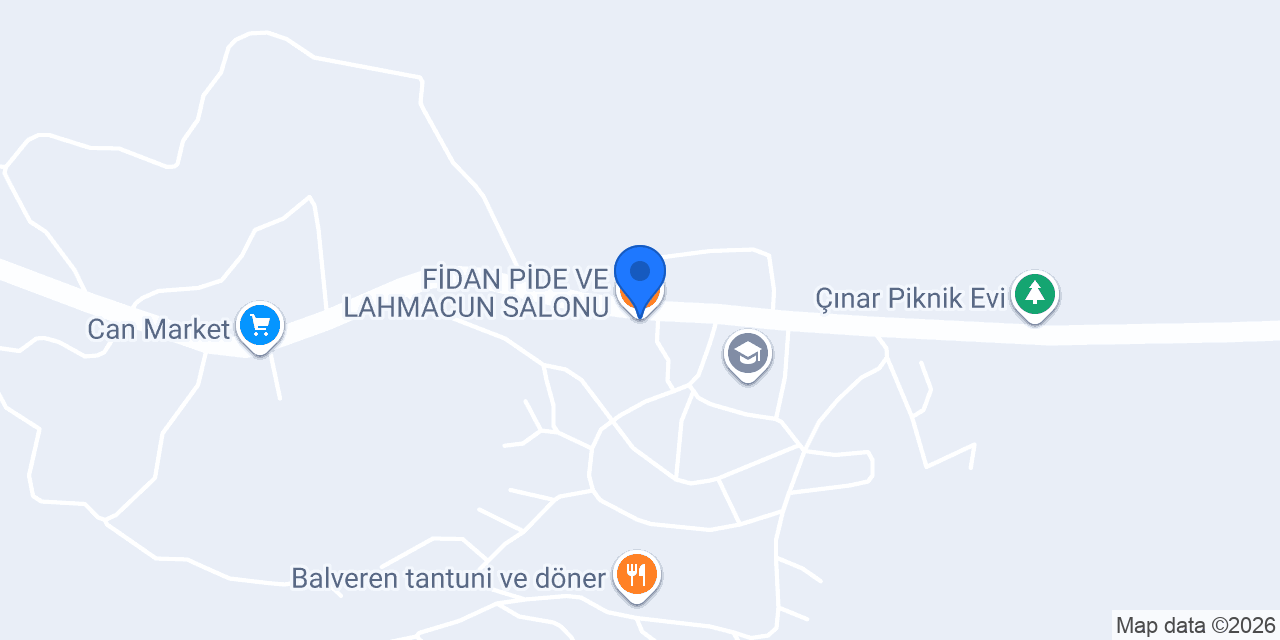 FİDAN PİDE VE LAHMACUN SALONU konumu