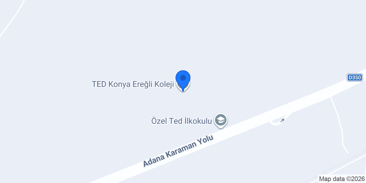 TED Konya Ereğli Koleji konumu