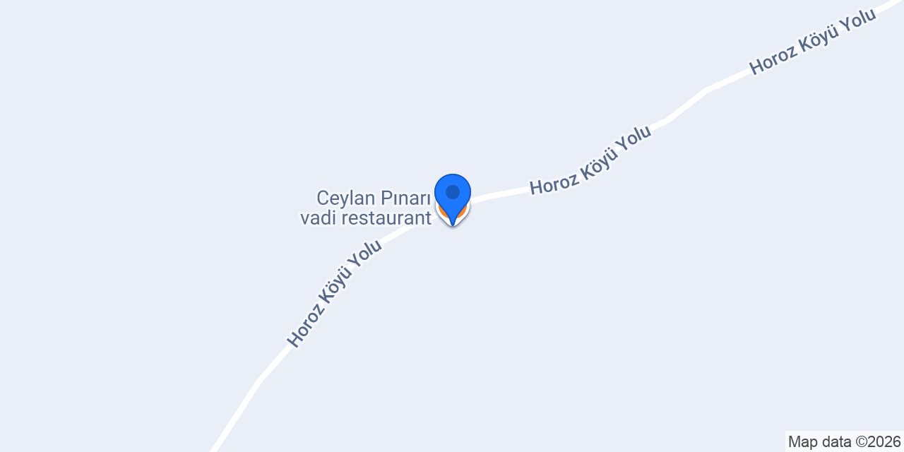 Ceylan Pınarı vadi restaurant konumu