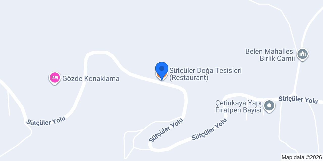 Sütçüler Doğa Tesisleri (Restaurant) konumu