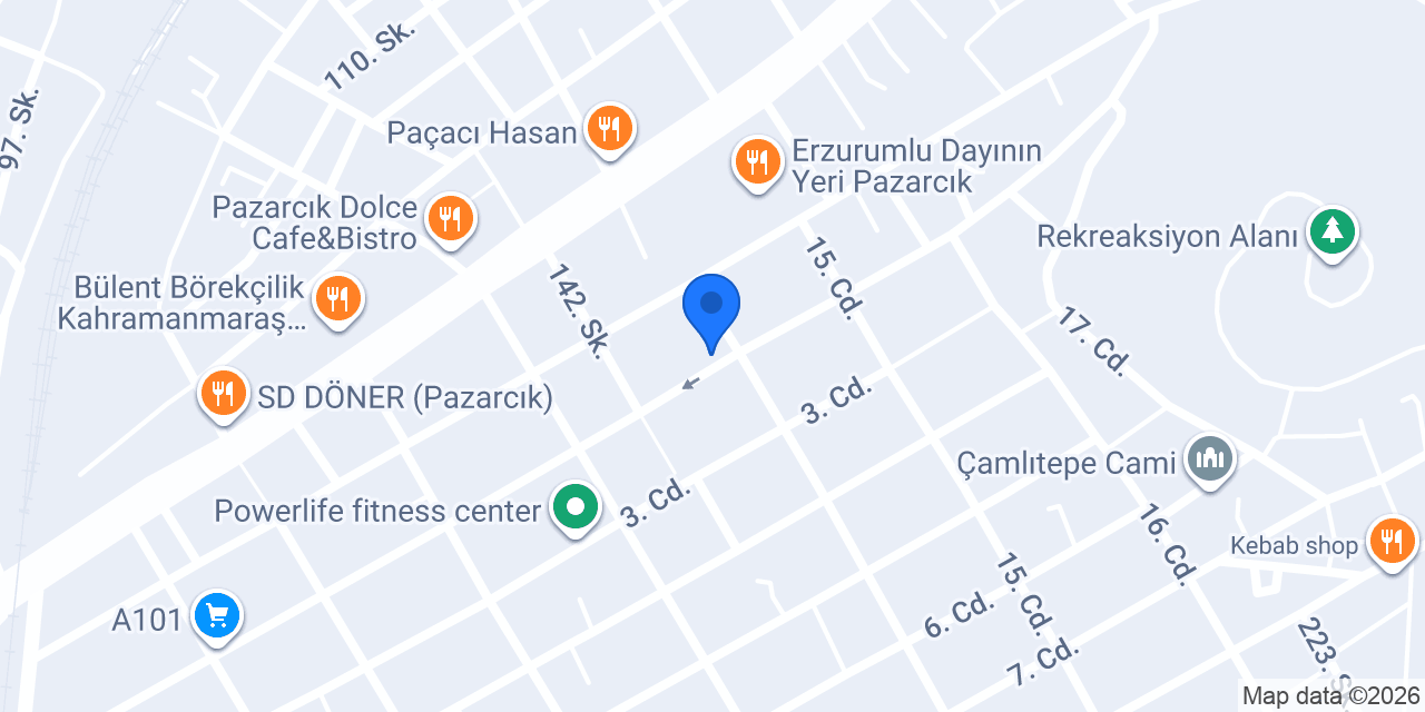 Pazarcık Noterliği konumu