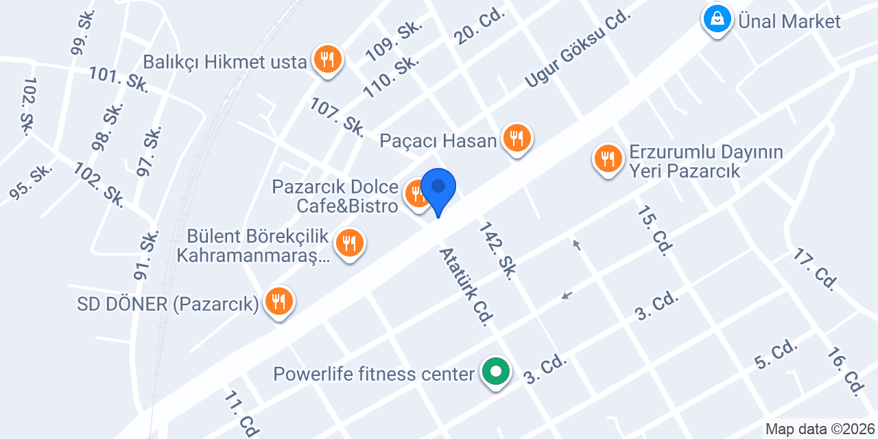 Sevinç Cafe&Patiseri konumu