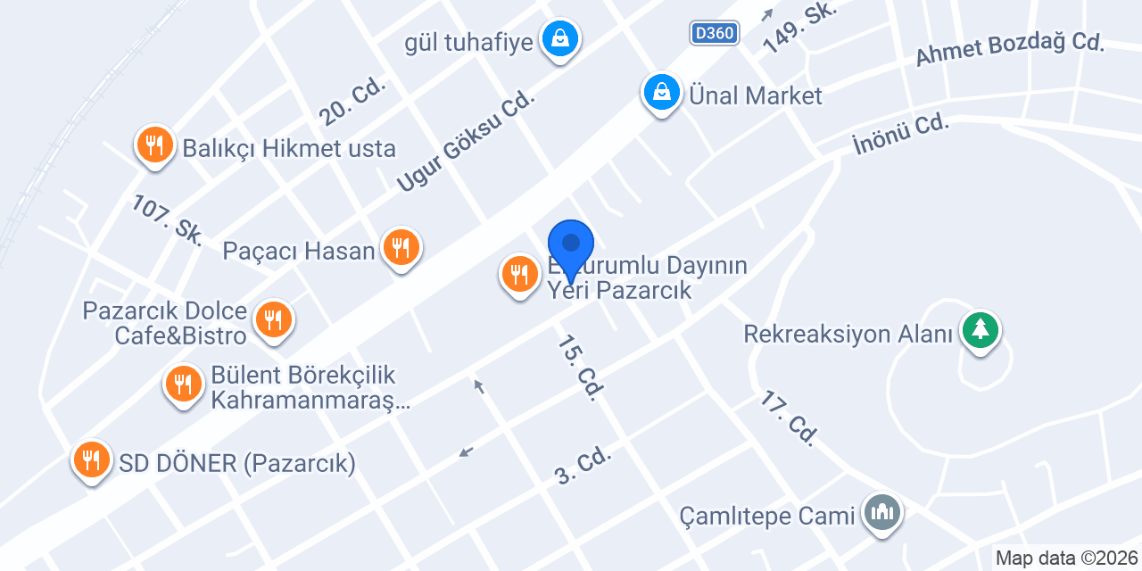 Nohutcu OĞUZ usta konumu