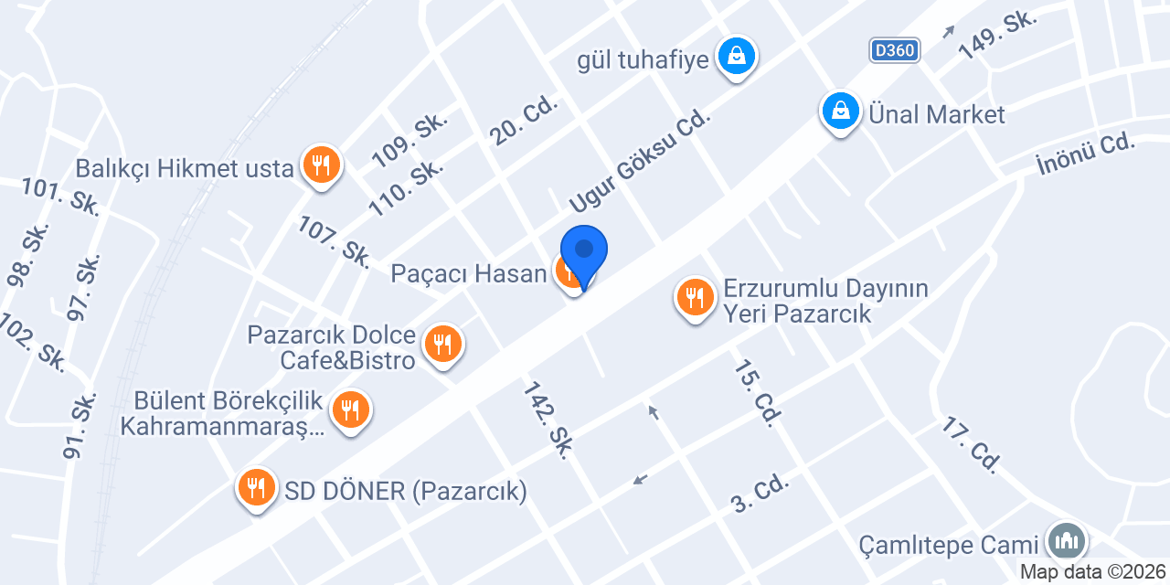 Menzil Lokantası konumu