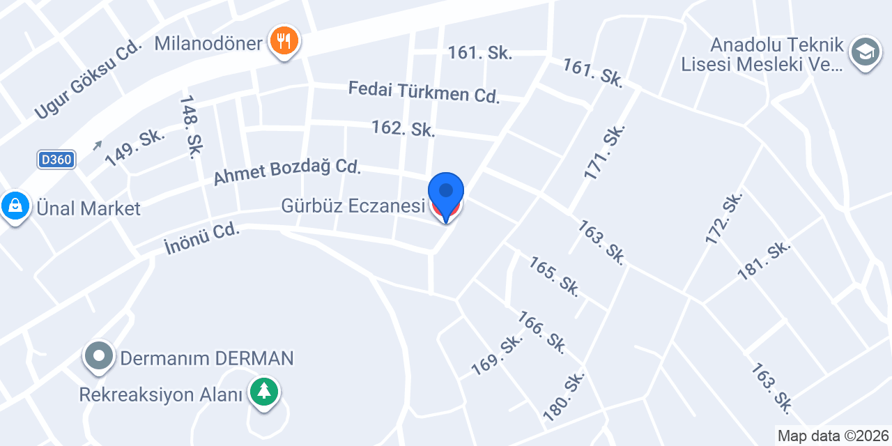 Gürbüz Eczanesi konumu