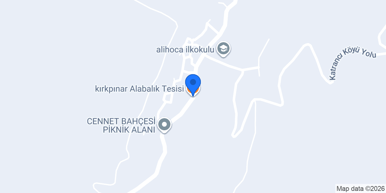 kırkpınar Alabalık Tesisi konumu