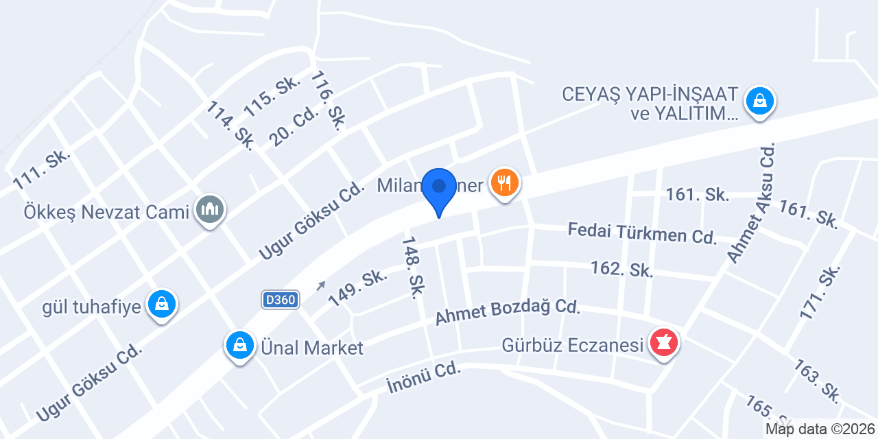 LİDER SERAMİK konumu