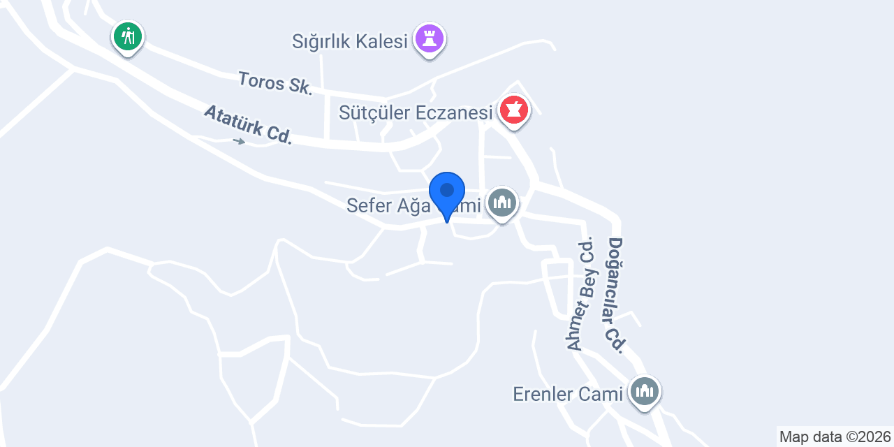 Sütçüler Sürücü Kursu konumu