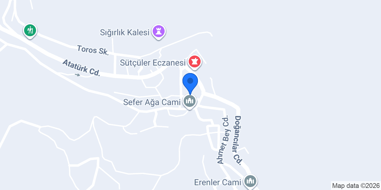 Sütçüler Noterliği konumu