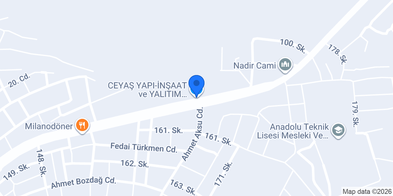 CEYAŞ YAPI-İNŞAAT ve YALITIM MALZEMELERİ konumu