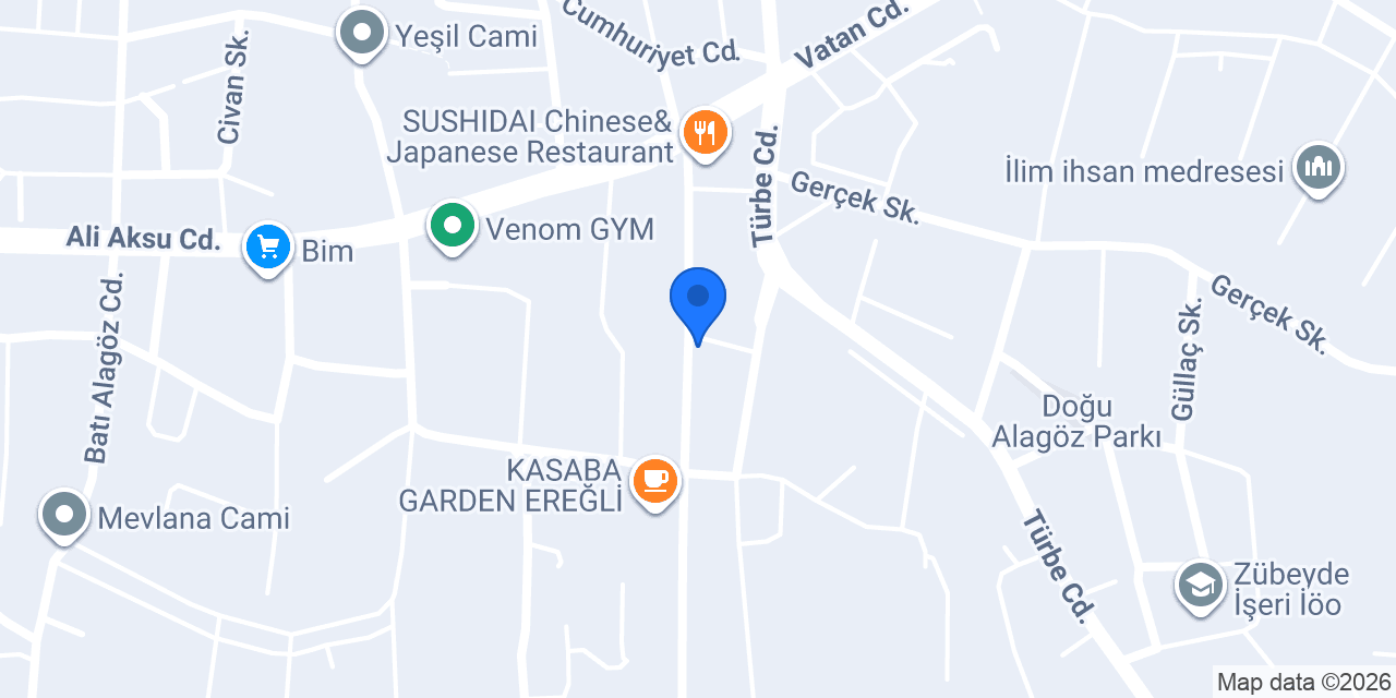 Vezir Pastanesi Alagöz Şubesi konumu