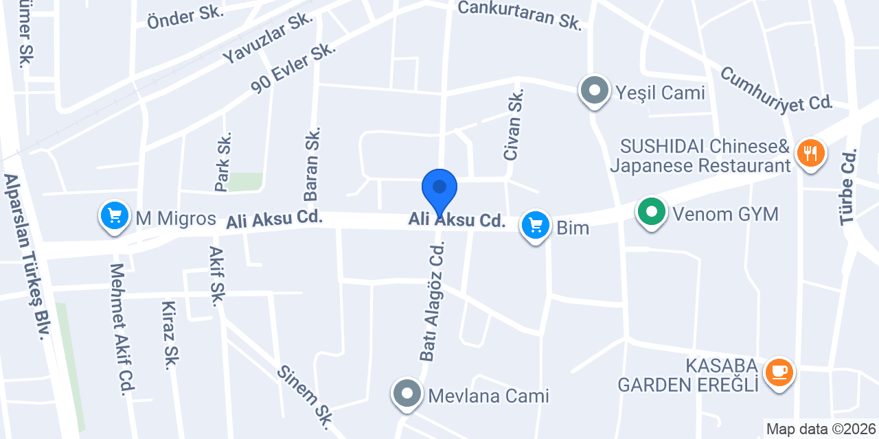 Oses Çiğ Köfte konumu