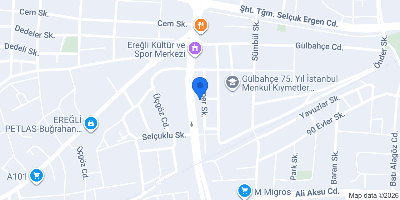 Ereğli Tekstil konumu