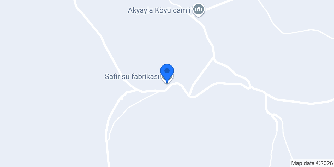 Safir su fabrikası konumu