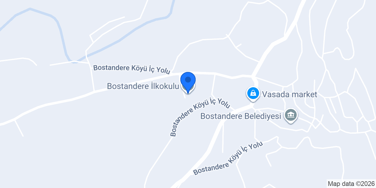 Bostandere İlkokulu konumu