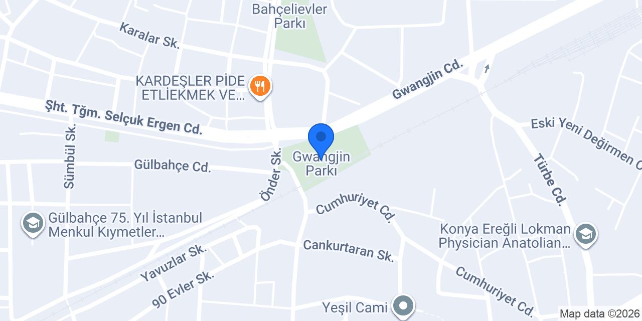 Gwangjin Parkı konumu