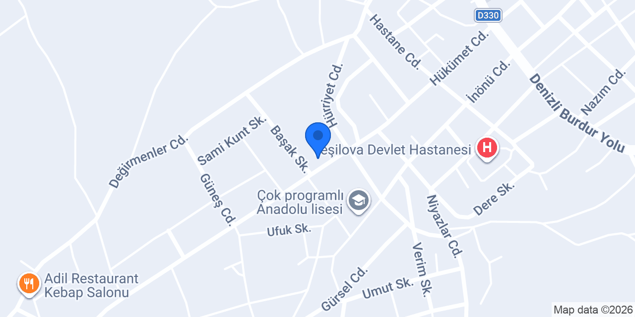 Hürriyet İlkokulu konumu