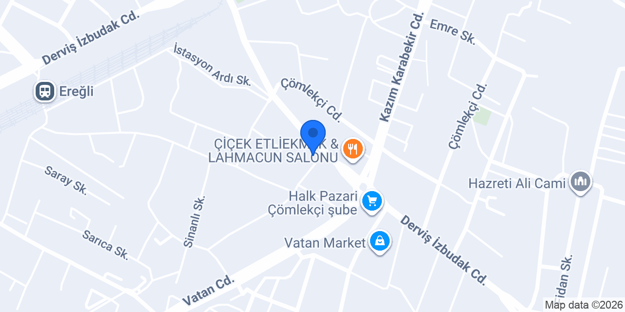 VEZİR PASTANELERİ ÇÖMLEKÇİ konumu