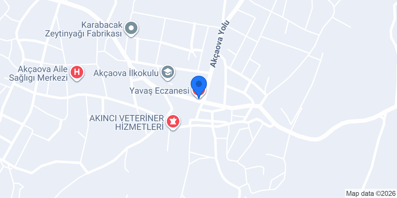 Yavaş Eczanesi konumu