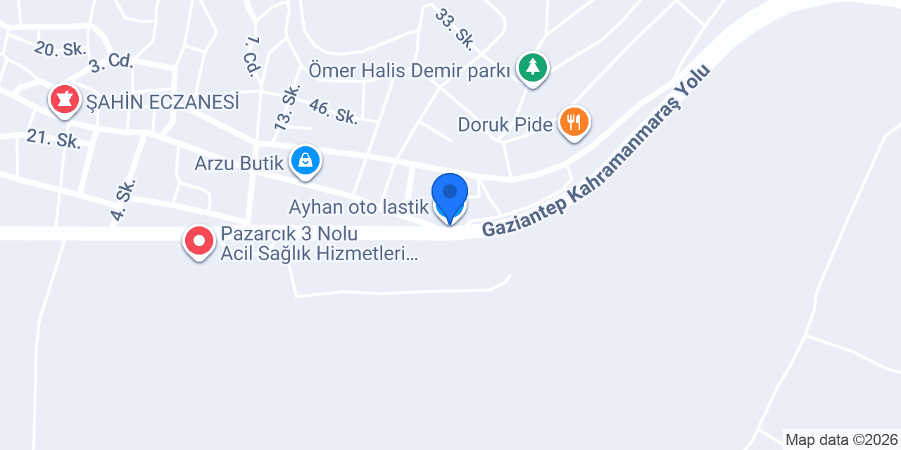 Ayhan oto lastik konumu