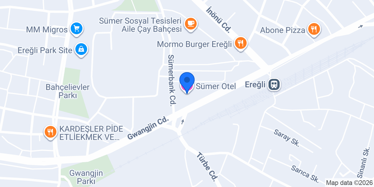 Sümer Otel konumu