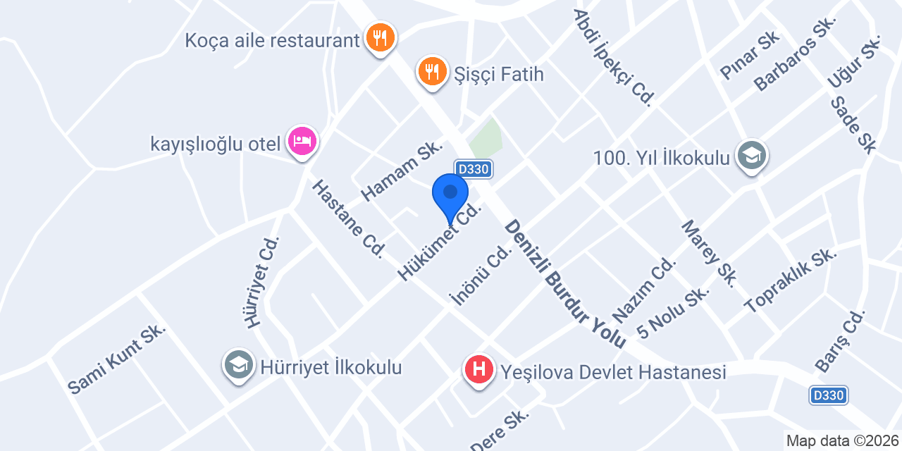 Gözde bayan kuaförü konumu