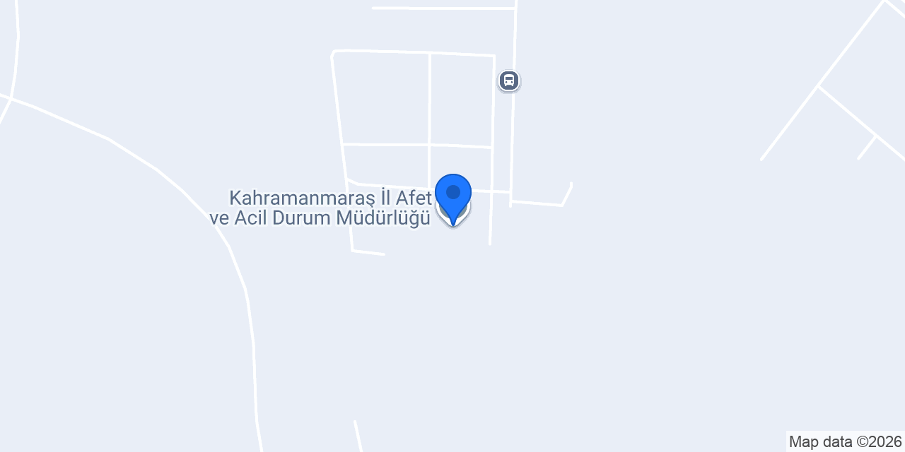 Kahramanmaraş İl Afet ve Acil Durum Müdürlüğü konumu