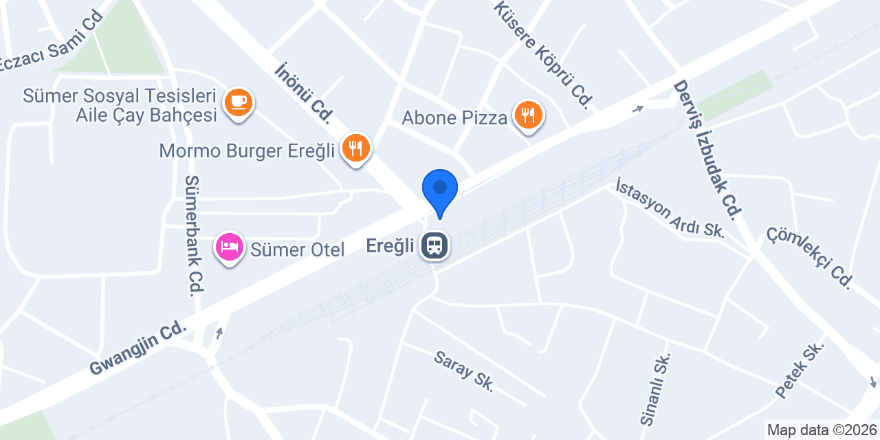 Konya Ereğli Gar Taksi konumu