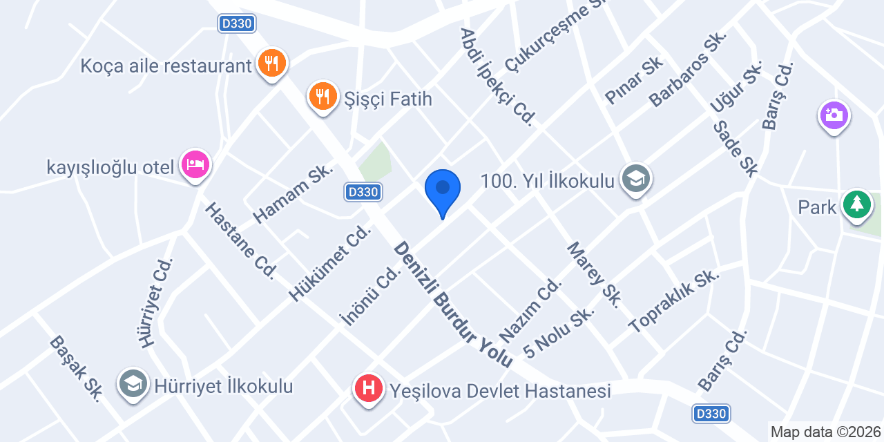 Özlem Zengin Bayan Kuaför konumu
