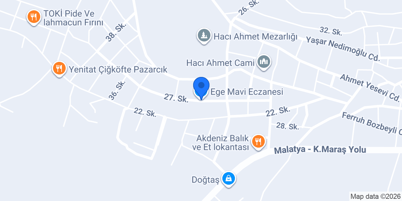 Ege Mavi Eczanesi konumu