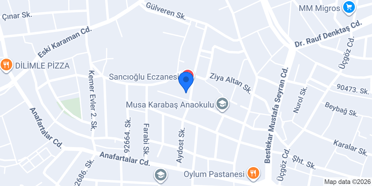 KARATAŞ ECZANESİ konumu