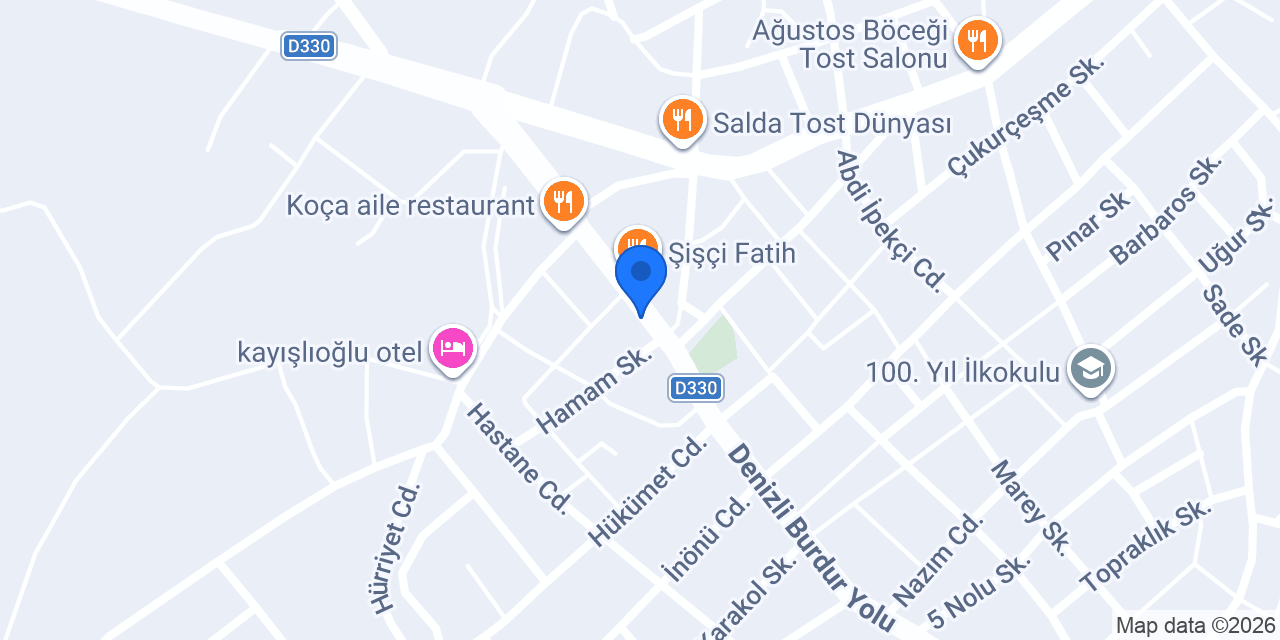 Mehtap Pastanesi konumu