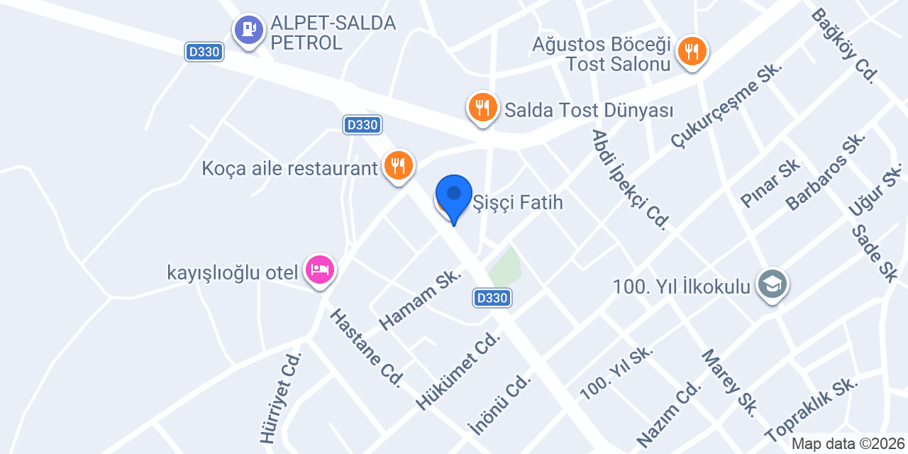 Gül Tost Salonu konumu