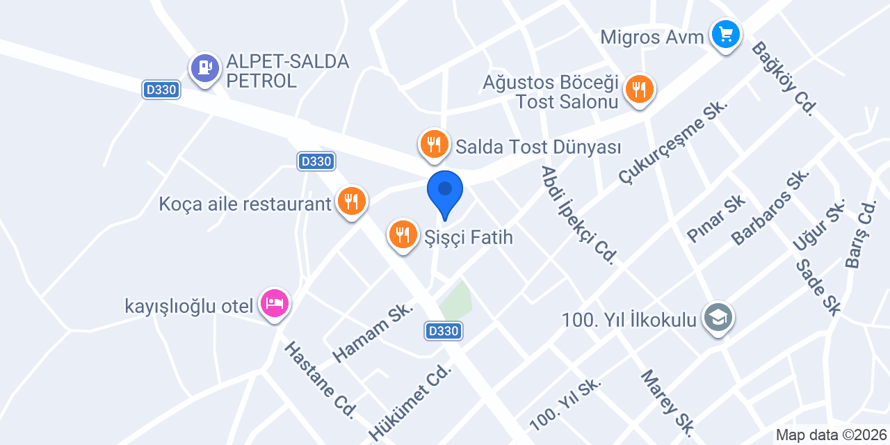 Coşkun Pastanesi konumu
