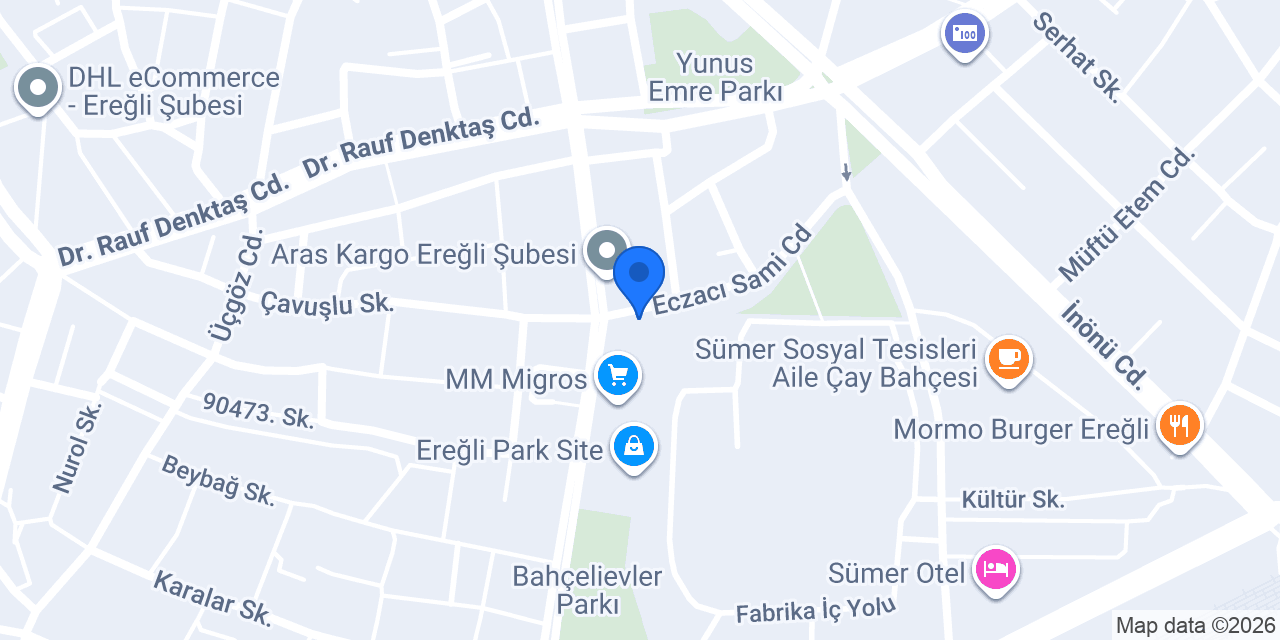 KONYA EREĞLİ PARK SİTE TAKSİ DURAĞI konumu