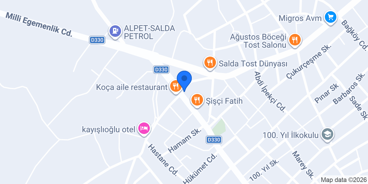 AKAY GİYİM konumu