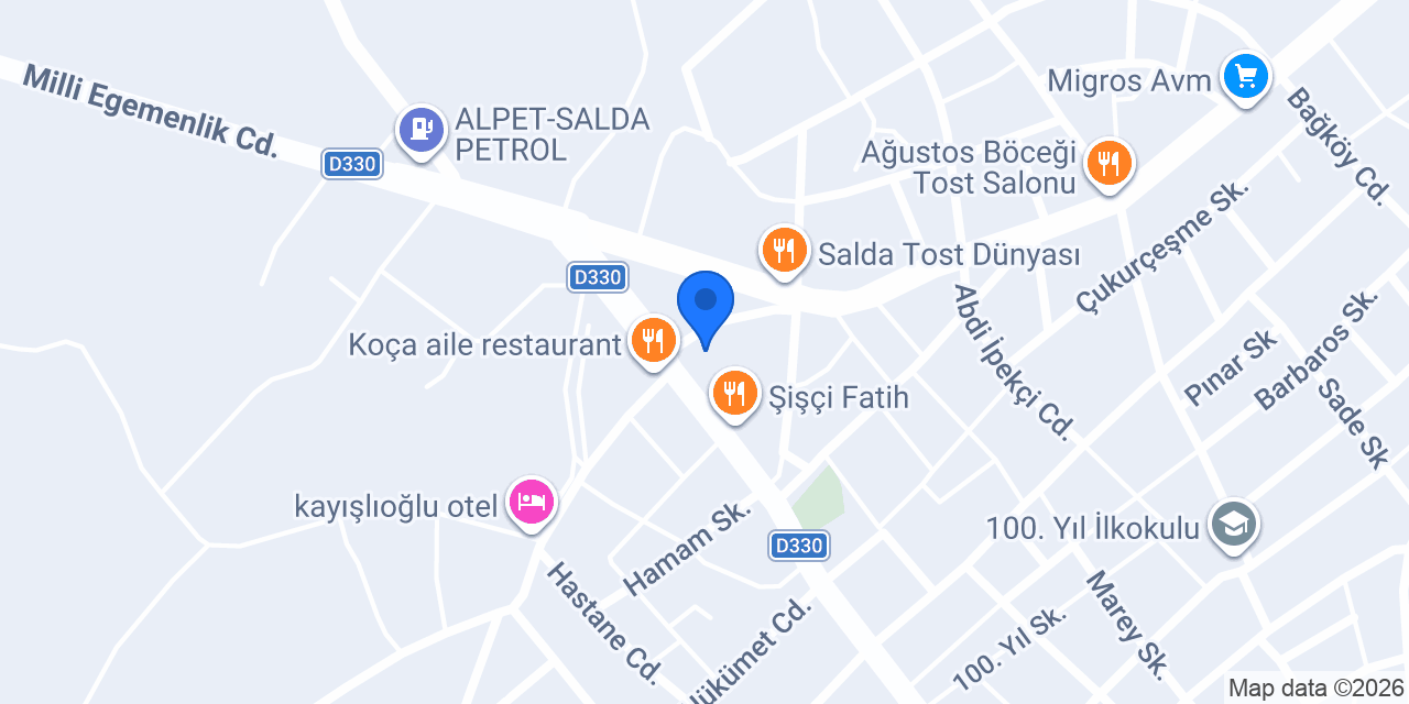 Sönmez Pide Salonu konumu