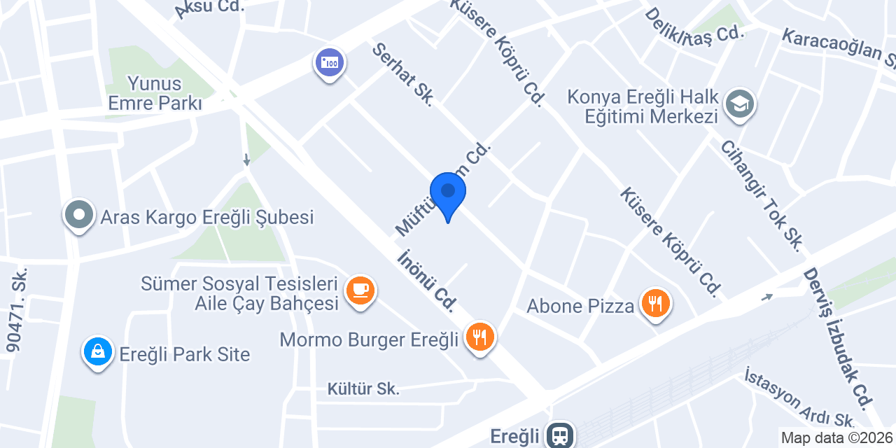 Ereğli Lisesi konumu