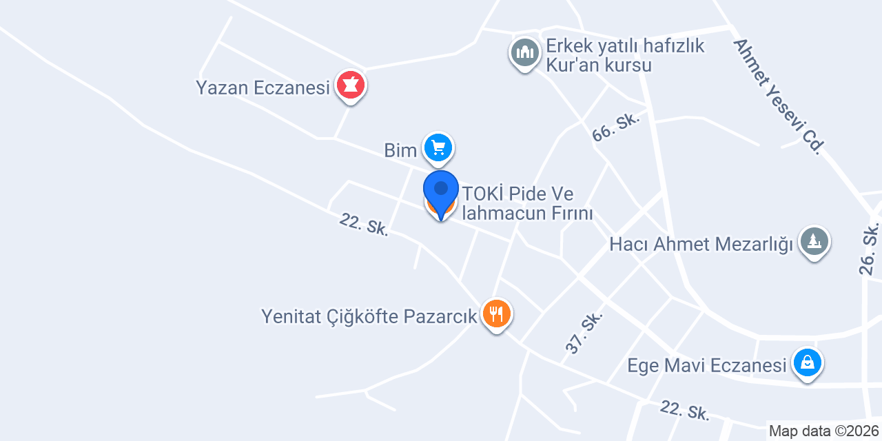 TOKİ Pide Ve lahmacun Fırını konumu