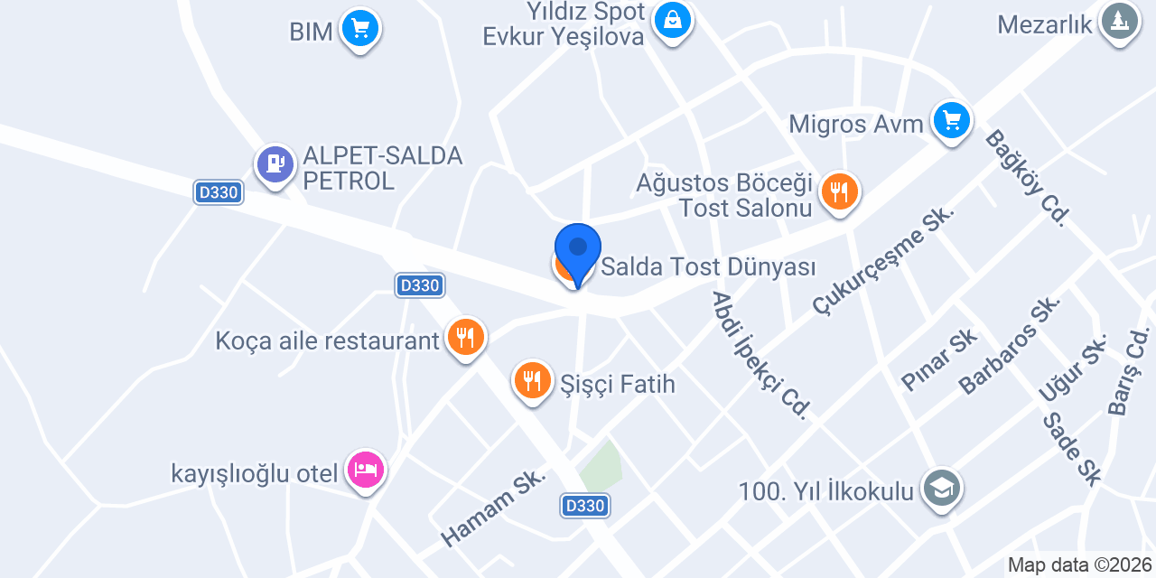 Yörük Çadırı konumu