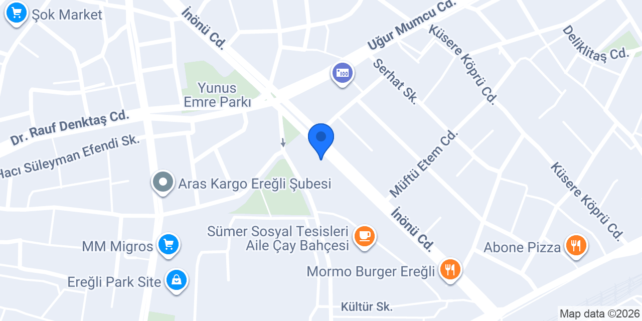 Kadınca bayan kuaförü konumu