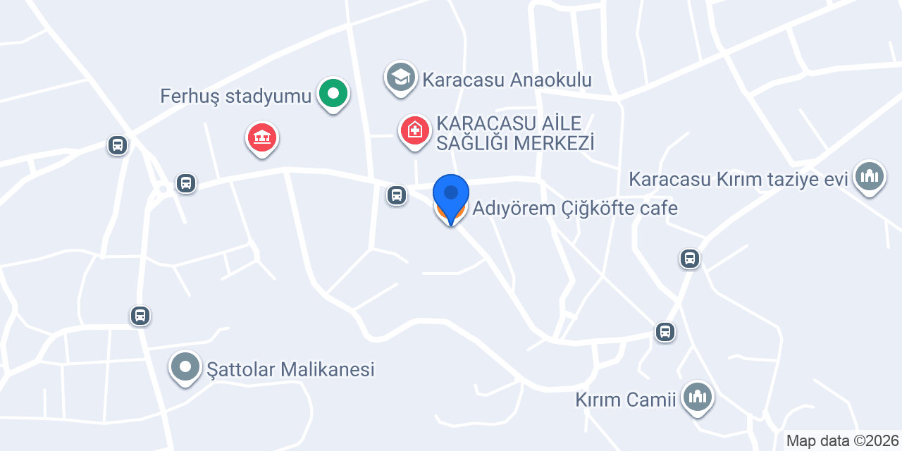Adıyörem Çiğköfte cafe konumu