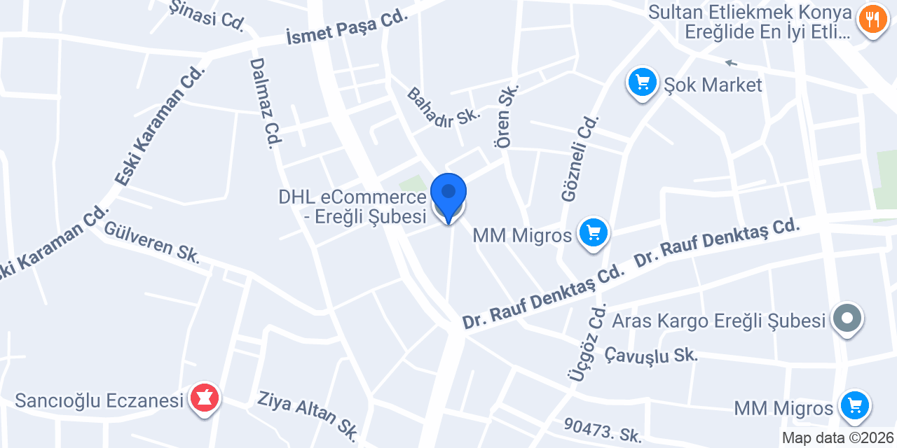 DHL eCommerce - Ereğli Şubesi konumu