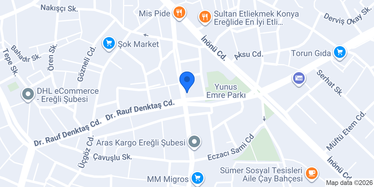 QNB Konya Ereğli Şubesi konumu