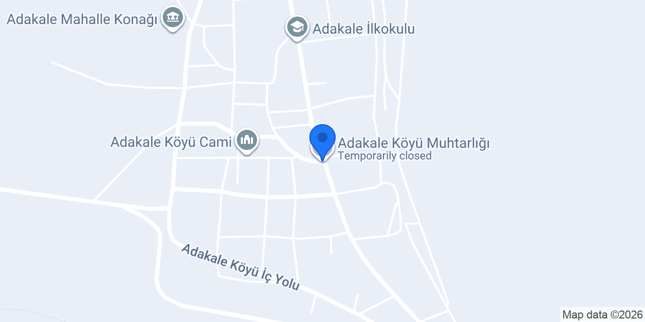 Adakale Köyü Muhtarlığı konumu