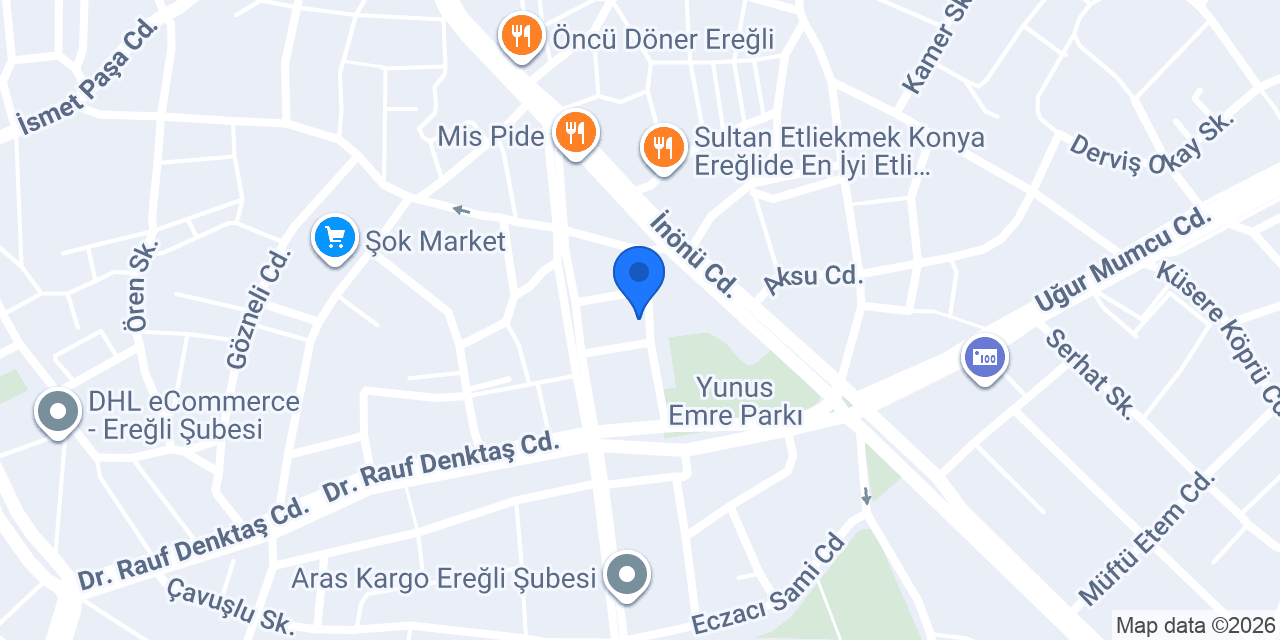 Kuveyt Türk Konya Ereğli Şubesi konumu